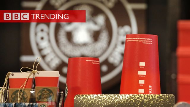 Red coffee cups.