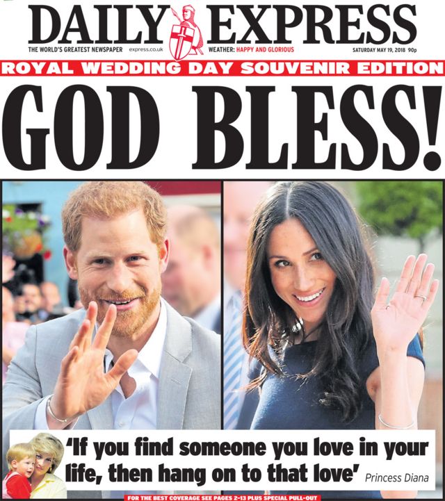 Royal Wedding: See how UK dey follow Meghan and Harry - BBC News Pidgin