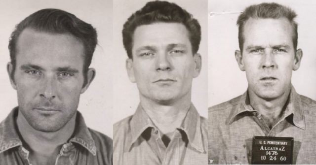 Clarence Anglin, Frank Morris e John Anglin escaparam de Alcatraz em 1962