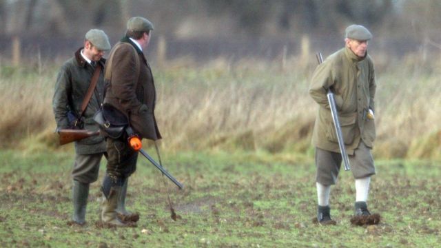 Prince Philip on a Pheasant Shoot, Sandringham Estate