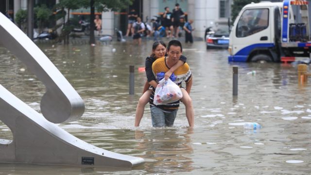 Inundações recentes na China central causaram muitas mortes
