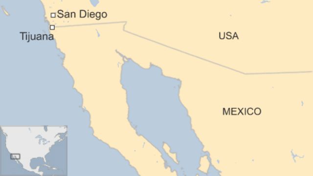 San Diego Mexico Map Huge Us-Mexico Drugs Tunnel Found In San Diego - Bbc News