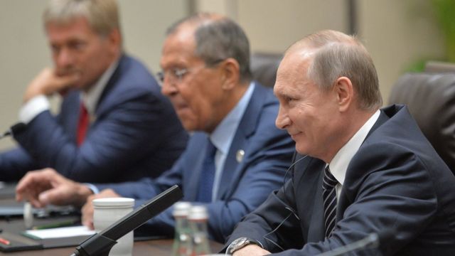Песков, Лавров и Путин