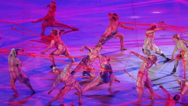 Dancers at the opening ceremony