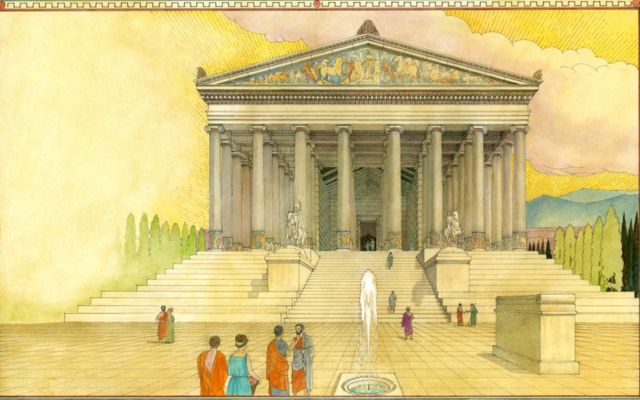 Ilustração do Templo de Ártemis