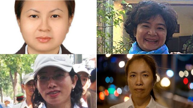 Một số nữ tù nhân lương tâm của Việt Nam