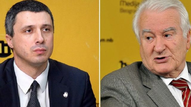 Бошко Обрадовић и Драгољуб Мићуновић