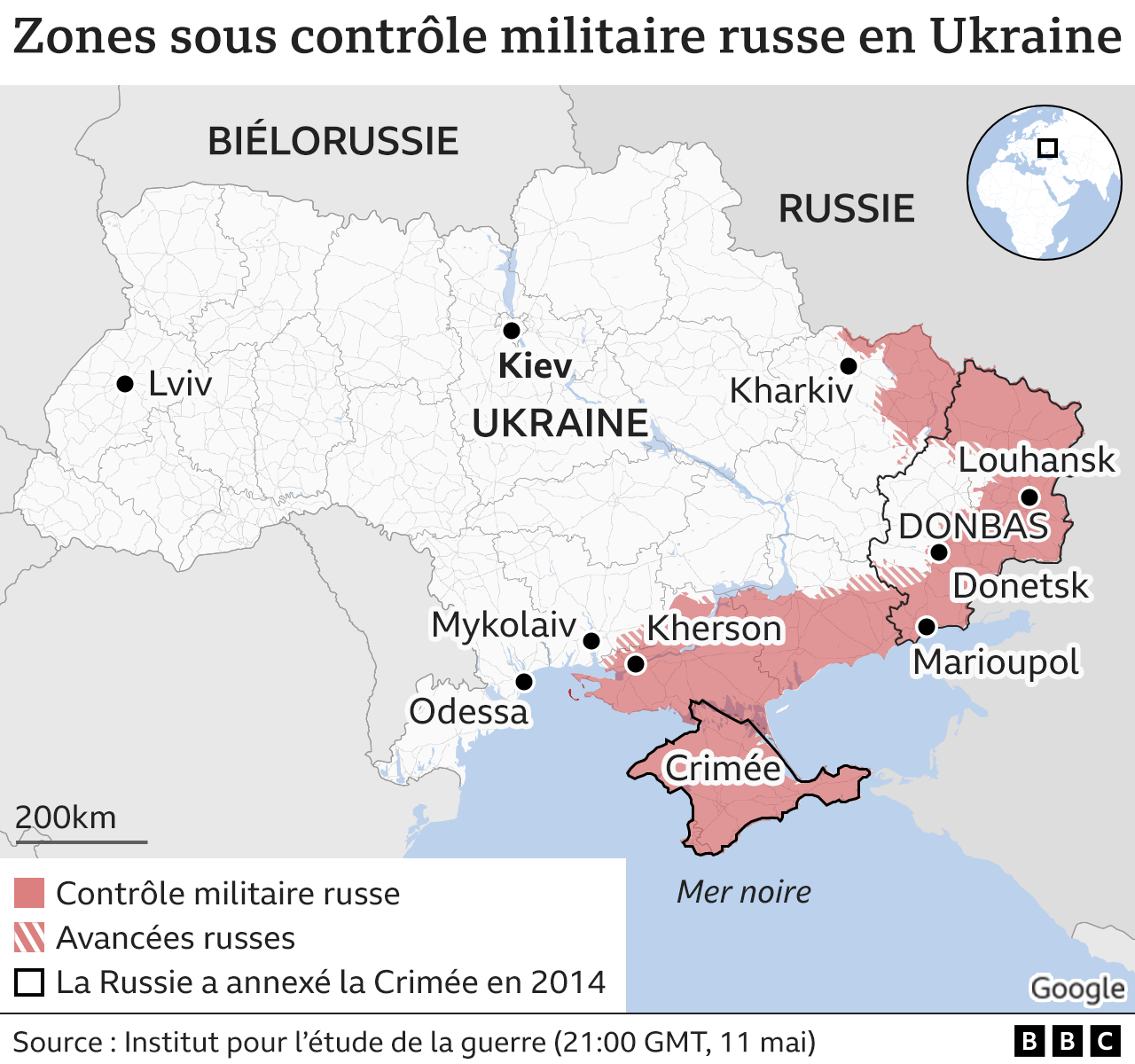  124705850 Ukraine Russian Control Areas Map Afrique X2 Nc 