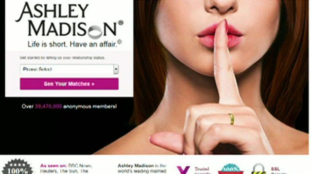 Ashley Madison webpage