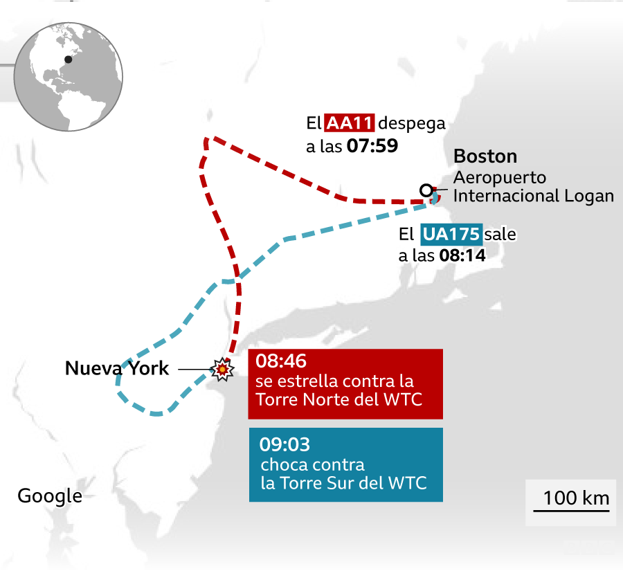 El 11 de septiembre de 2001 dos aviones se estrellaron contra las