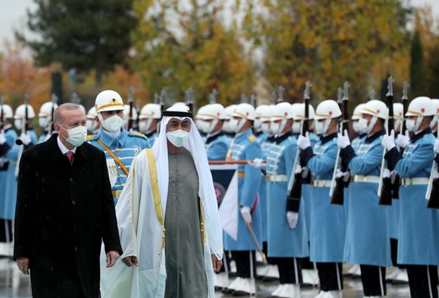 Cumhurbaşkanı Recep Tayyip Erdoğan ve Abu Dabi Veliaht Prensi Şeyh Muhammed bin Zayed Al Nahyan
