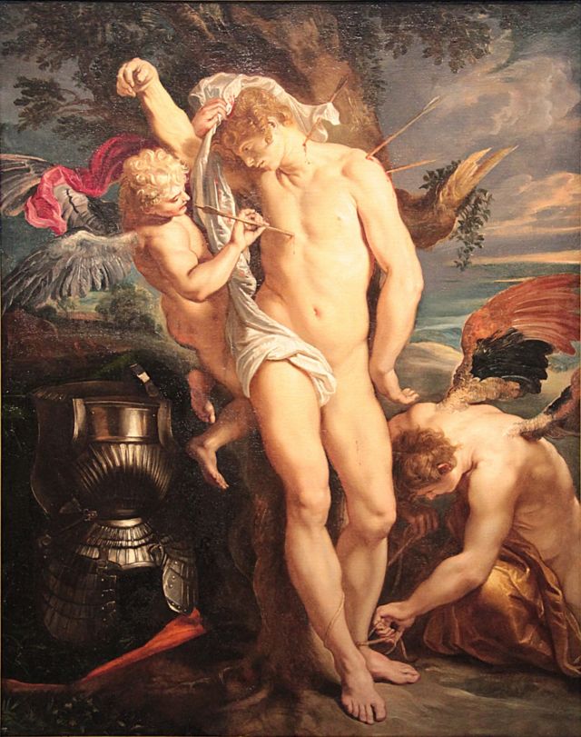 São Sebastião, óleo sobre tela de Rubens