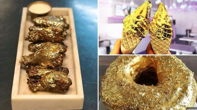 টাকা থাকলে পাওয়া যায় সোনায় মোড়া খাবার।