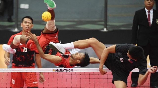 Dicurangi atau tidak, aksi tim sepak takraw Indonesia u0027langgar 