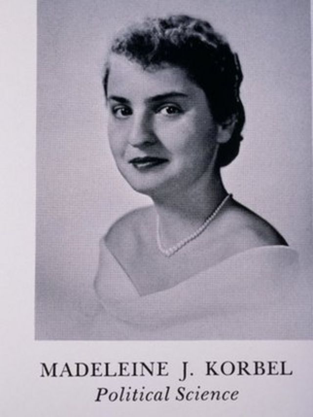 Senior portrait of Madeleine Albright