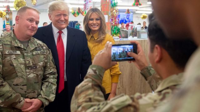 這是特朗普就任總統以來，首先到訪伊拉克。