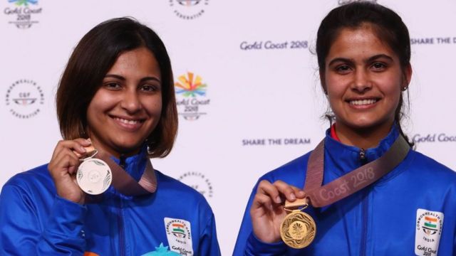 மனு பேகர் மற்றும் ஹீனா சித்து