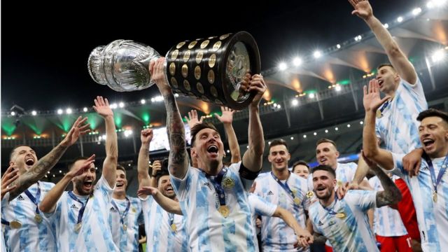 Vitória da Argentina na Copa América de 2021