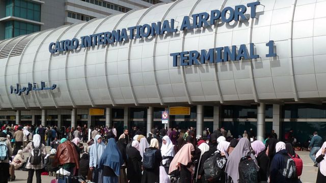 L'aéroport du Caire où Me Ibrahim Metwally a été arrêté dimanche (illustration)