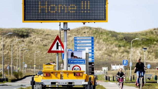 Traffic sign in North Holland