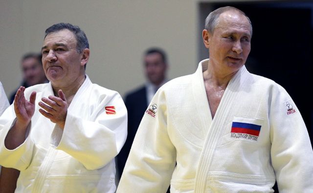 Arkady Rotenberg and Vladimir Putin