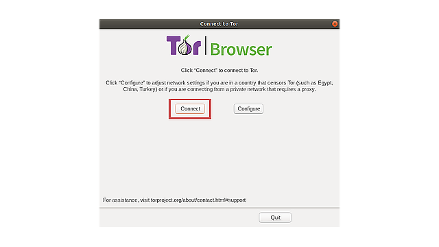 Страница Tor Browser