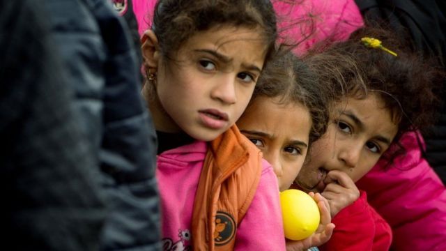 أطفال لاجئين سوريين