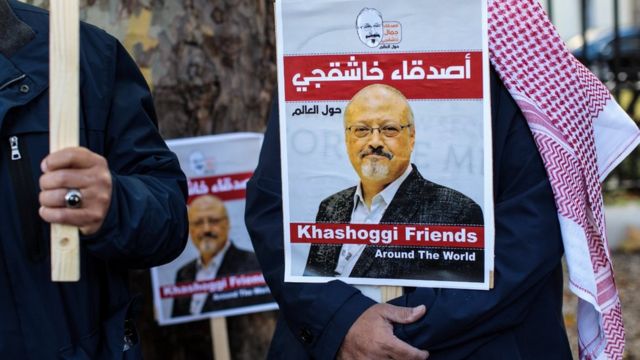 aksi pro Jamal Khashoggi