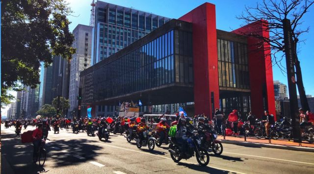 Greve de entregadores de aplicativo