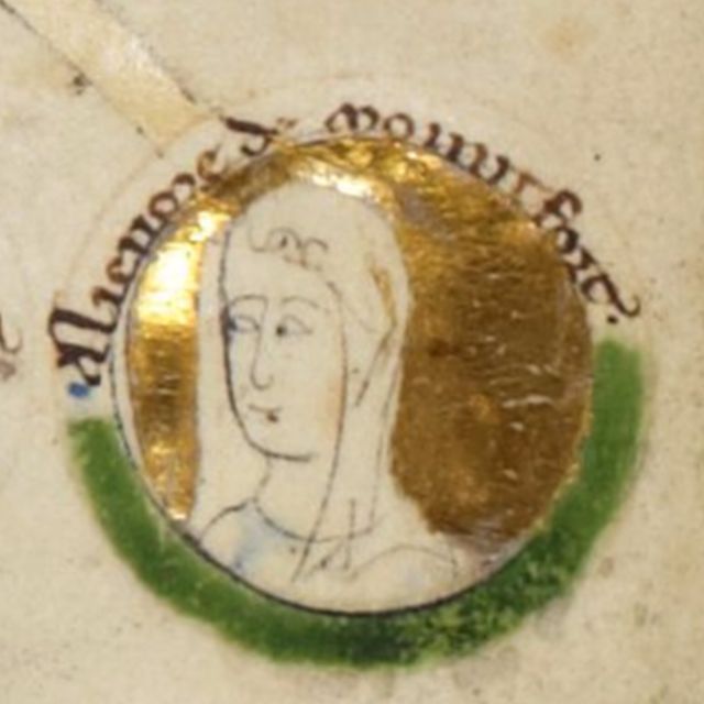 Элинор де Монфор. Миниатюра XIV века