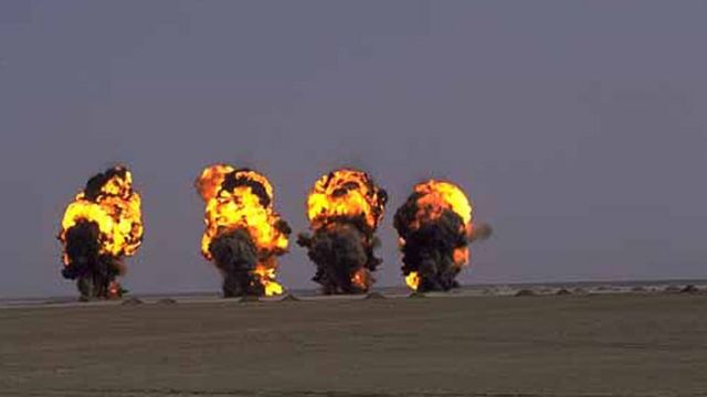 Rocket explosions in Iraq