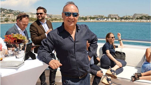 A private lunch hosted by Lenonard Blavatnik and Harvey Weinstein aboard Odessa II yacht