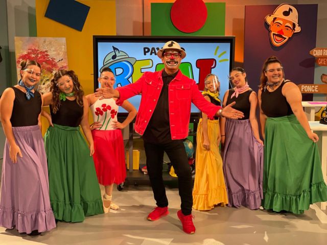 Imagen del payaso Remi en su programa de televisión en Puerto Rico.