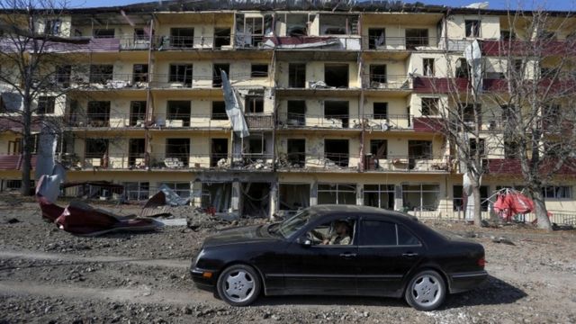 Dağlık Karabağ'ın en büyük ikinci yerleşimi olan Şuşa, birkaç gün önce Azerbaycan'ın kontrolüne geçmişti