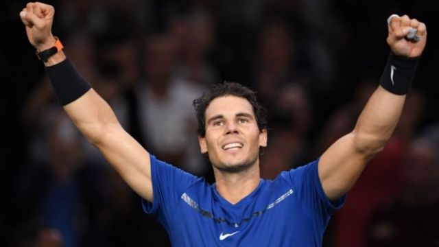 Rafael Nadal yaratsindiye ibikombe vya French Open na US Open mu mwaka wa 2017