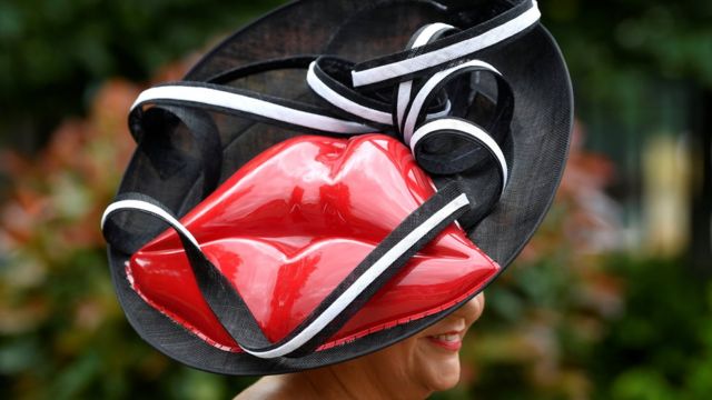 Royal Ascot Ladies' Day 2021: Masks and millinery - BBC News