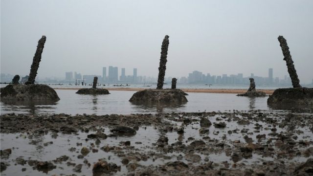 台湾金门和中国大陆的厦门距离很近。