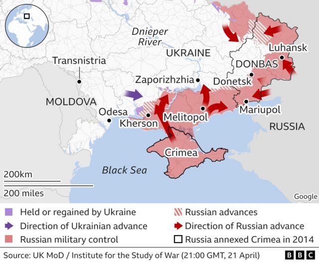 Chiến tranh Ukraine: Nga \'lên kế hoạch đánh chiếm miền nam Ukraine ...