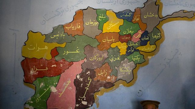 د افغانستان نقشه