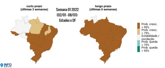 Internações por SRAG no Brasil