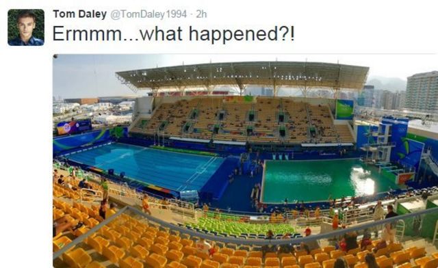 Olympic diving pool