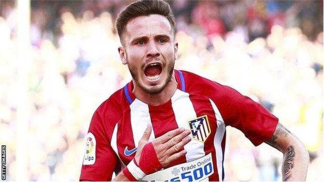 Kiungo wa kati wa Atletico Madrid Saul Niguez