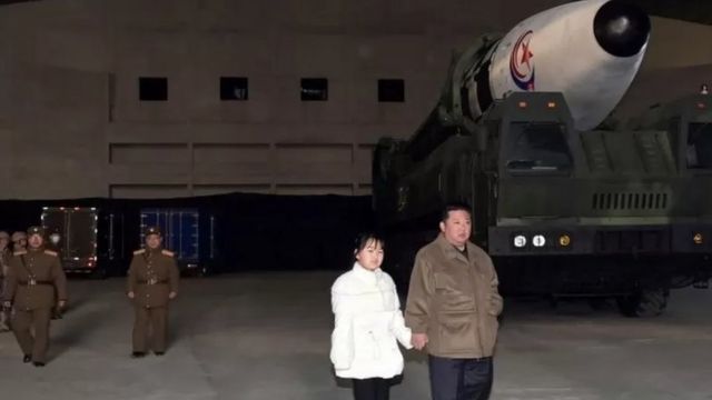 Kim Jong-un e sua filha