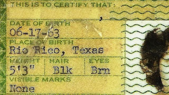 Documento de identidad de alguien que nació en Río Rico antes de 1970.