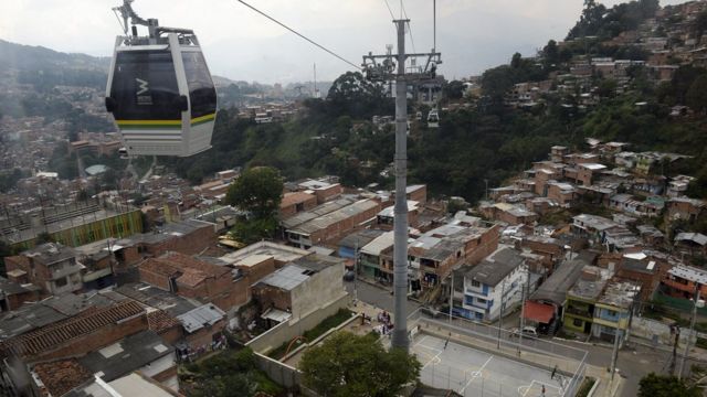 Metrocable de Medellín.
