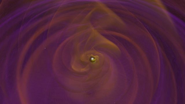 Побачити гравітаційні хвилі неможливо, але так їх уявляють ілюстратори NASA