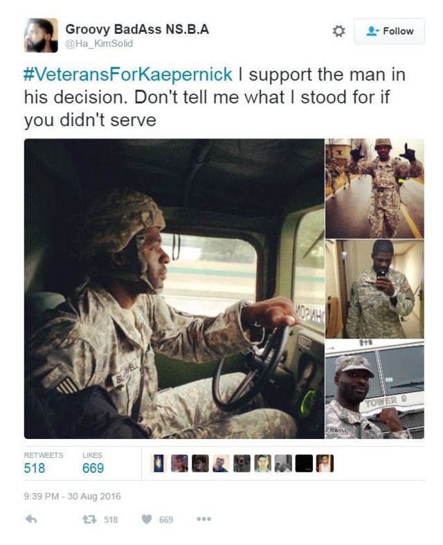 Kaepernick Visits As Chargers Salute Military