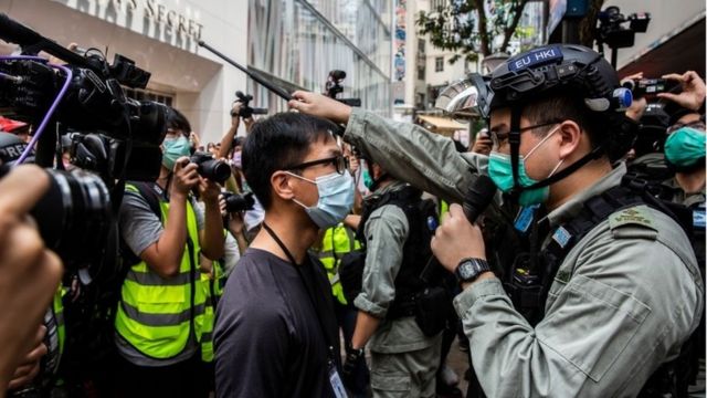 北京强推港版《国安法》已在香港引发多次示威。(photo:BBC)