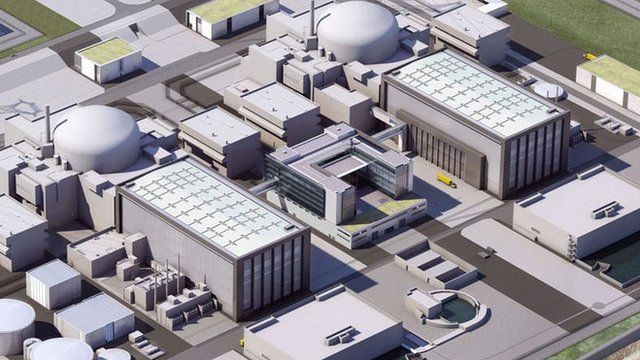 An artist's impression of proposals for Hinkley Point C