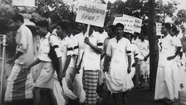 Moderate leaders started demanding a separate nation for the Tamils